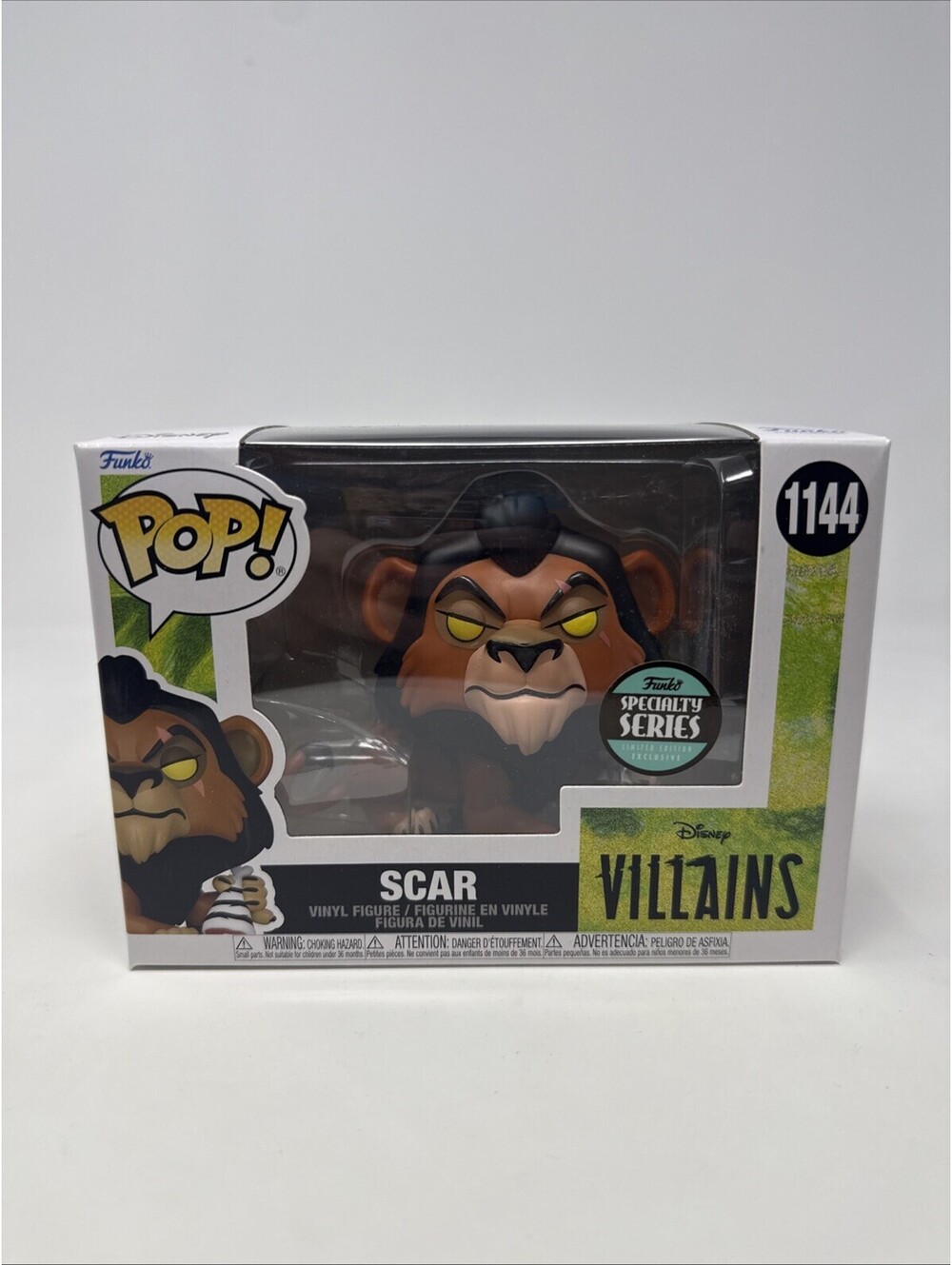 SCAR Funko Pop DISNEY VILLAINS THE LION KING Limited Edition w/ Pop Protector